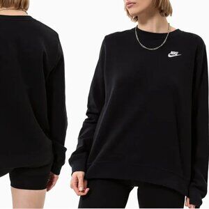 Nike Sportswear Club Fleece Sweatshirt Crewneck Black Medium